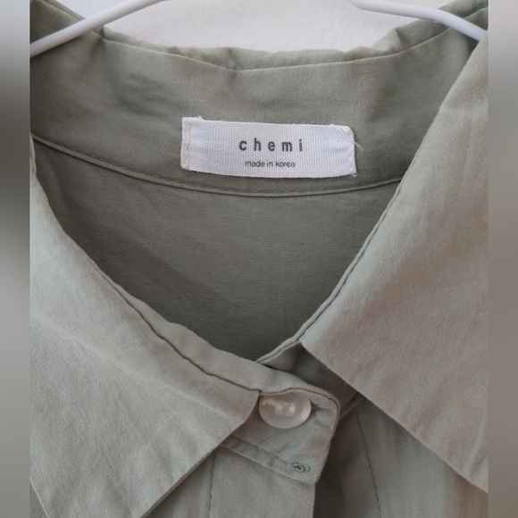 Short Sleeve Shirt Dress - Picture 3 of 3